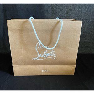 Christian Louboutin Paper Bag Beige 13" x 15.5" x 5.6"